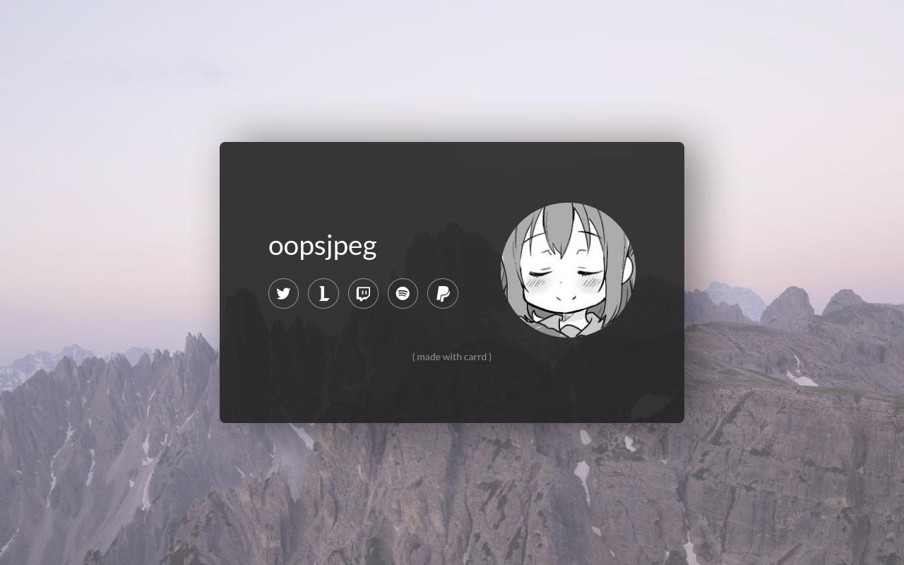 Carrd profile picture for @jamal